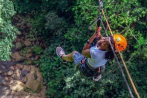 Zip lining